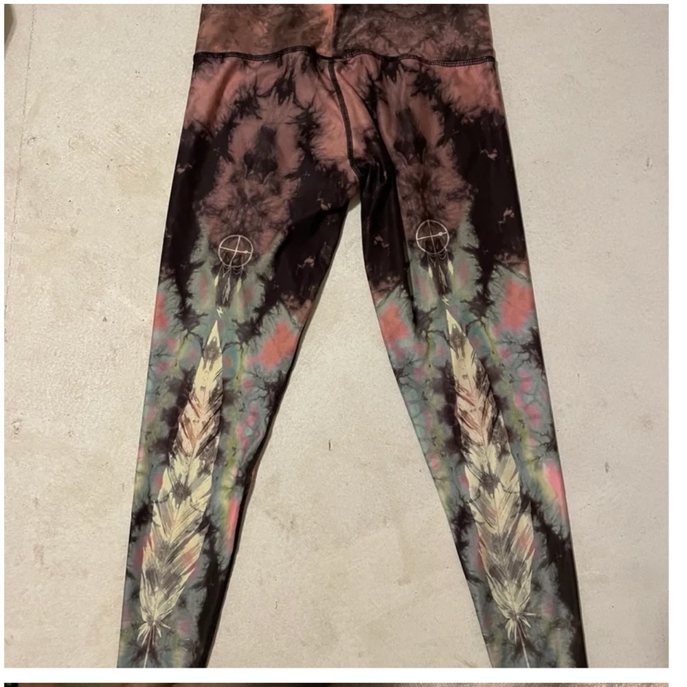Teeki Eagle Feather Pink Hot Pants Medium